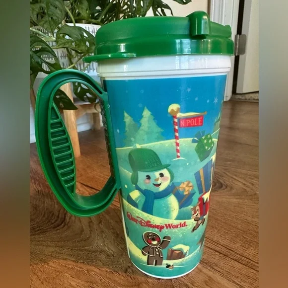 Disney Holiday Hot Drink Souvenir Mug w/ Mickey, Minnie, & Pluto - Picture 4 of 6